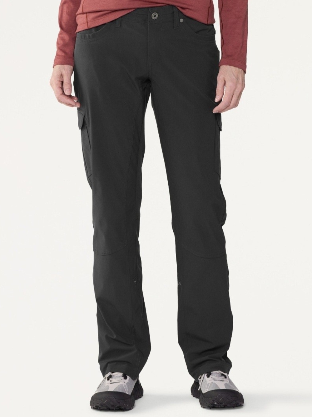 Kuhl Womens Freeflex Roll Up Hiking Pants In Raven Dark Gray Size 8 Short